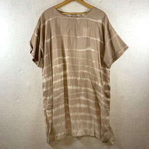 J Jill Pure Jill Womens Cotton Silk Tunic Top Sz M Oversized‎ Boho Lounge Resort